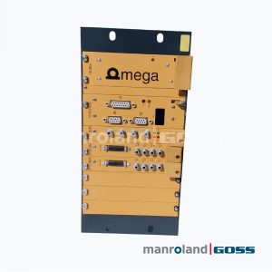 Face avant complète rack 19 pouces Manroland SDC 07.94909-0345 modules orange PSB DSP SERCOS APM