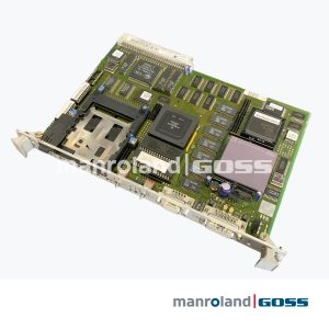 Carte CPU PLC Berghof 16-0076-12-02 face connecteurs D-sub chips VIC mémoire circuit vert manroland Goss