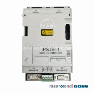 Manroland IPS.IBI-1 face avant INK BOX INTERFACE TYPE 1 X1 Remote IN X2 Remote OUT X3 X4 Inkbox
