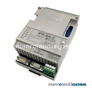 Manroland IPS.BA-2 vue 3/4 BUS ADAPTER Ident 11 connecteurs DB9 X1 Remote IN X2 Remote OUT bornier 24V ref 16.86958-0017