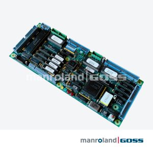 Carte PCB Heidelberg Harris 537-2527-2 face composants circuits intégrés EPROMs connecteurs IDC bleus