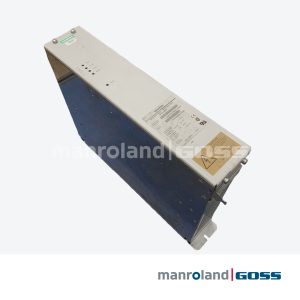 Siemens SIMOVERT Braking Unit 6SE7028-0EA87-2DA0 vue oblique, grand module bleu et gris avec LEDs Active Fault Ready et plaque signalétique