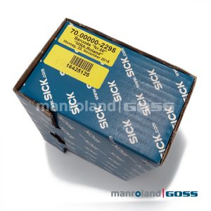 Boite bleue SICK SFS60-HLKT0S07 etiquette jaune ref 70.00000-2295 MRA-Roland 23.11.2015