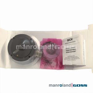 Encodeur rotatif SICK SFS60-HLKT0S01 boite ouverte corps gris disque codeur rose notice