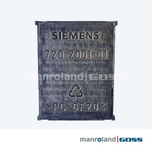 Connecteur Siemens 720-2001-01 vue arrière référence gravée matière PC-GF20