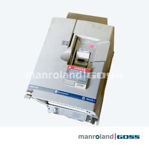 Variateur Schneider Altivar 58 face avant panneau LEDs connecteur DB9 étiquette DANGER rouge