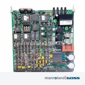 Carte Grafikontrol CM009201.A vue complète — 8 DSP QFP Power One PSA55-71P relais orange et connecteurs Hypertac double