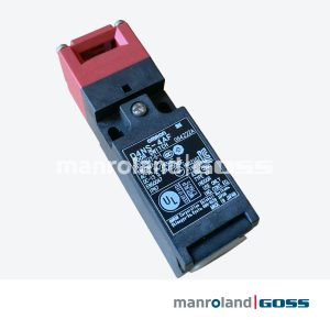 Interrupteur sécurité porte Omron D4NS-4AF vue face étiquette DOOR SWITCH certifié UL KC