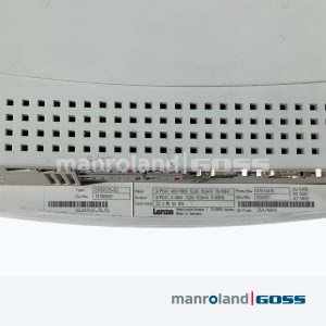 Lenze EVS9325-ES gros plan etiquette technique 400-480V 12A 10kVA Made in Germany