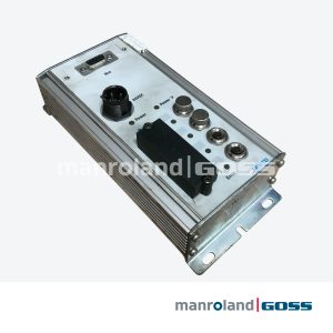 Module bus Festo CP-FB13-E interface décentralisée vue de face oblique, boîtier aluminium gris avec connecteur DB9 Bus, prise 24VDC et connecteurs M8
