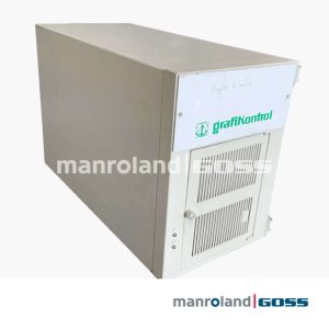 PC industriel Grafikontrol 002502 MS7 face avant logo grafiKontrol vert panneaux ventilation lamelles