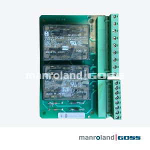 Carte relais Harris Graphics X61836 PCB verte deux relais Matsushita SP4-P-DC12V borniers verts