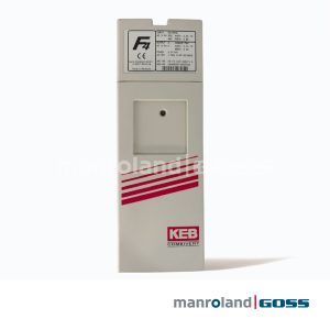 Face avant variateur KEB Combivert F4 logo rouge bandes spécifications 1,5kW 440V Made in Germany