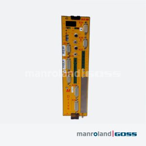 Variateur Baumuller M Drive MC-00-C000-3051-S100 face avant jaune BUS 6M LEDs H20 H21 connecteurs X23 a X31