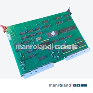 Face composants carte I/O Stork Contiweb 2R715216 PCB vert ICs DIP NEC oscillateur cristal RAM ROM connecteurs DIN