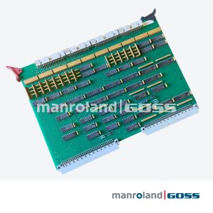 Face composants carte I/O Stork Contiweb 2R715217 PCB vert rangées ICs DIP logique supports dorés connecteur DIN bord