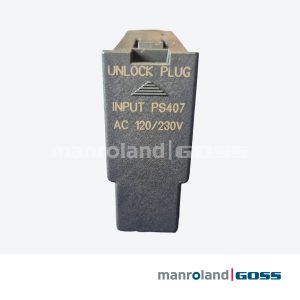 Siemens PS407 Unlock Plug connecteur alimentation vue 1 face avant UNLOCK PLUG INPUT AC 120/230V