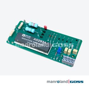 Carte STA7780 E204134 9844045, PCB verte avec amplificateur d'isolation Analog Devices AD293A, résistances, condensateurs et potentiomètre