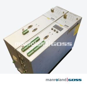 Servo drive Parker COMPAX-M face avant avec module alimentation afficheur numérique et LED état rouge vert